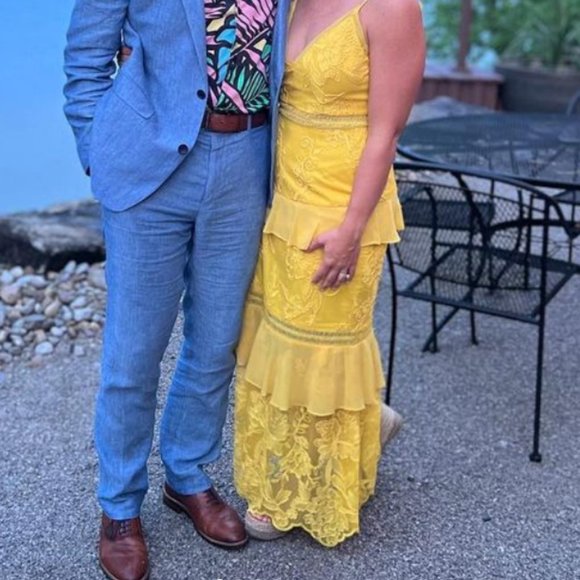 Aidan Aidan Mattox Spaghetti Strap Hem Maxi Dress - Picture 5 of 5